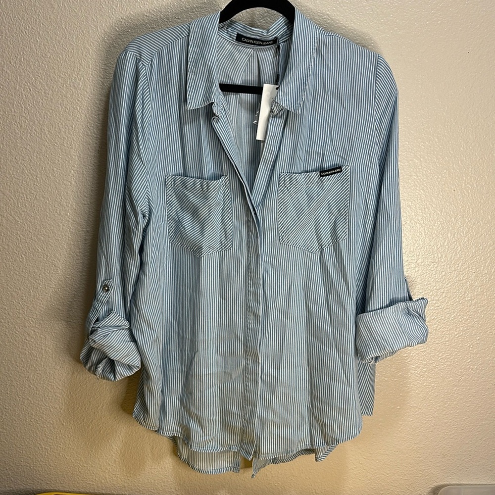 Calvin Klein button down top